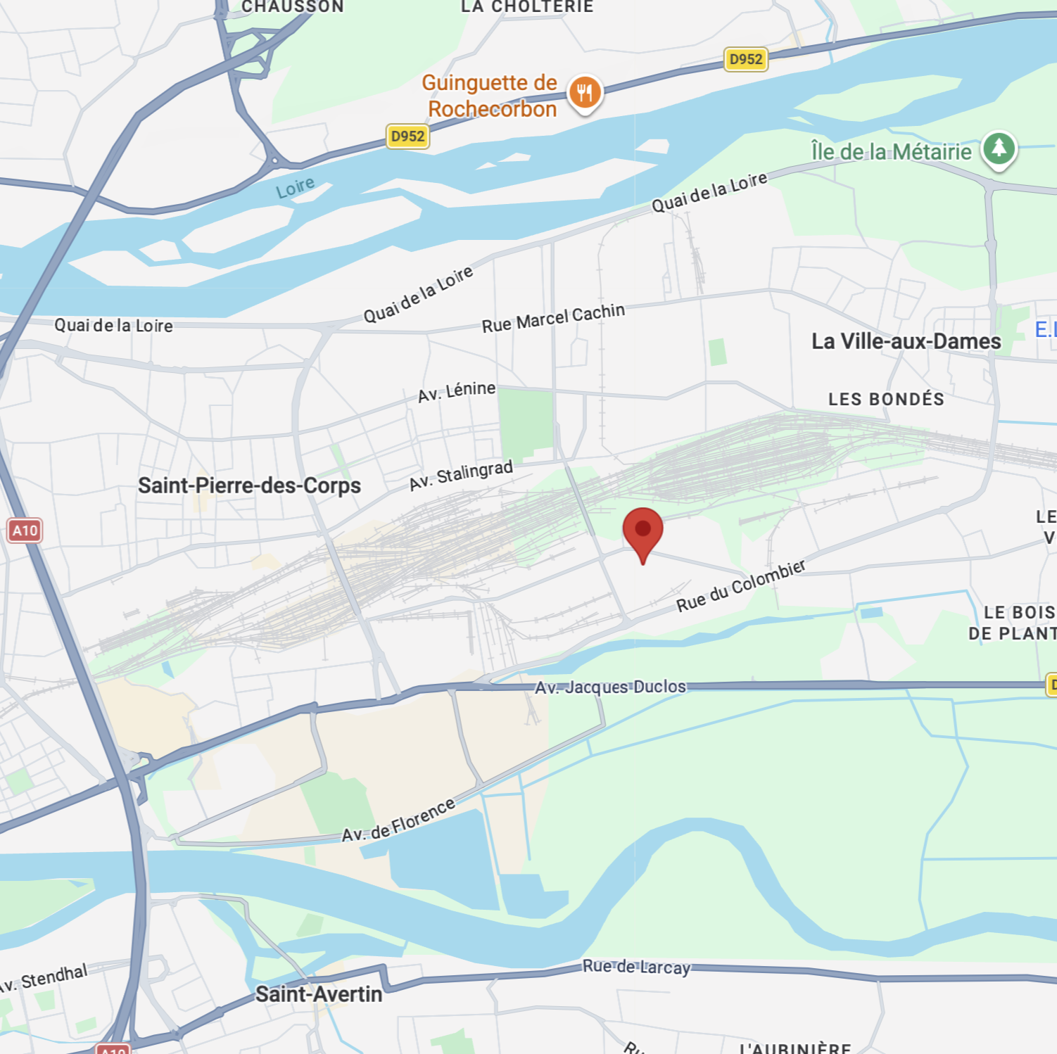 Carte de localisation de la serrurerie-métallerie BRISSET